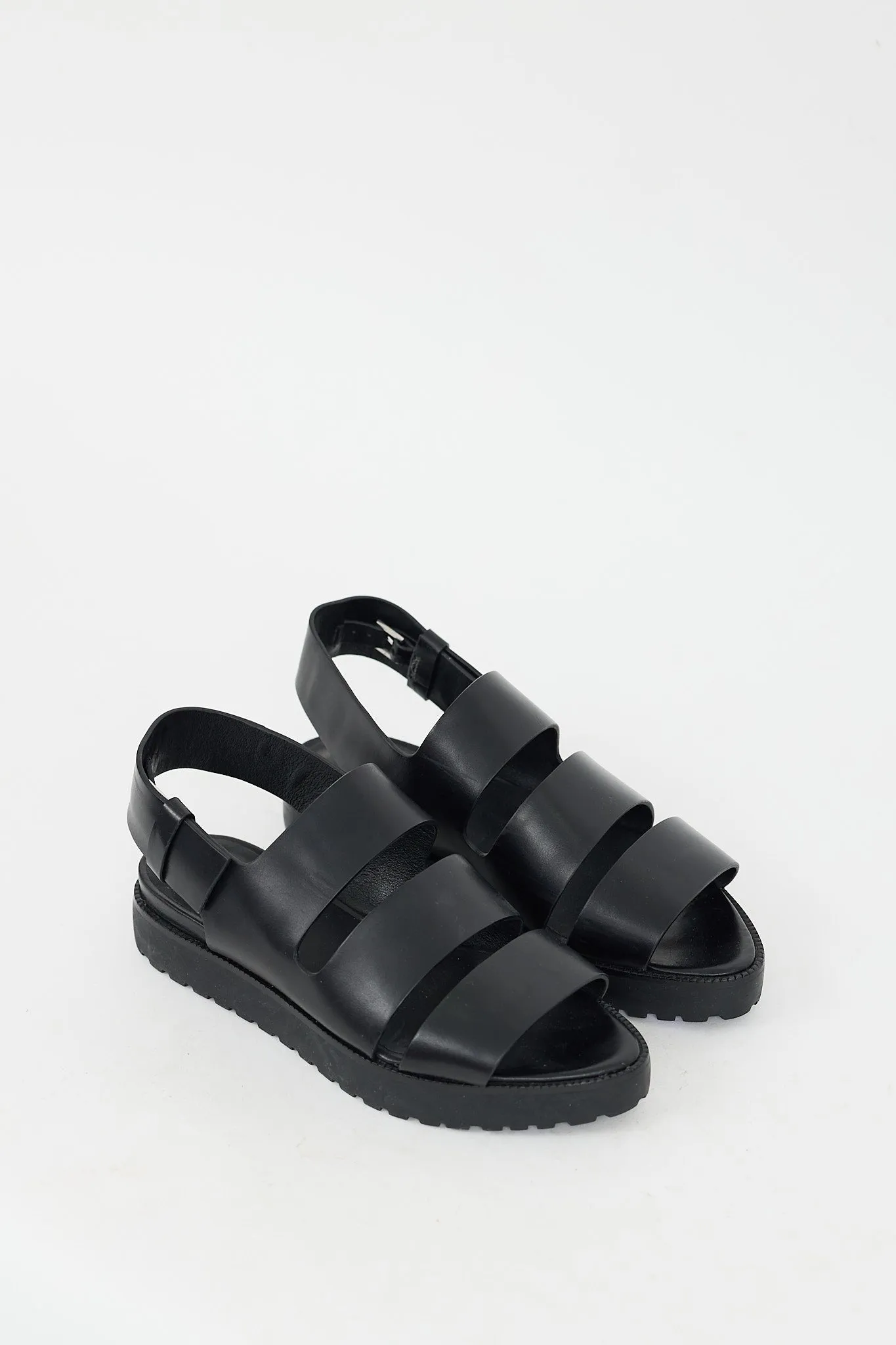 Black Leather Alisha Sandal