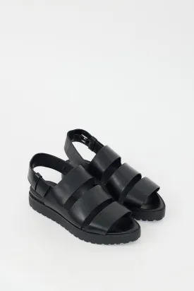 Black Leather Alisha Sandal
