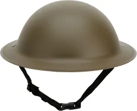 CHAPEAU TRIBE Adult WW2 Ally Military Army Helmet ?C Adjustable Strap ?C Lightweight Cosplay Helmet ?C Universal Size ?C Plastic with Elastic Foam Inside ?C Olive Green