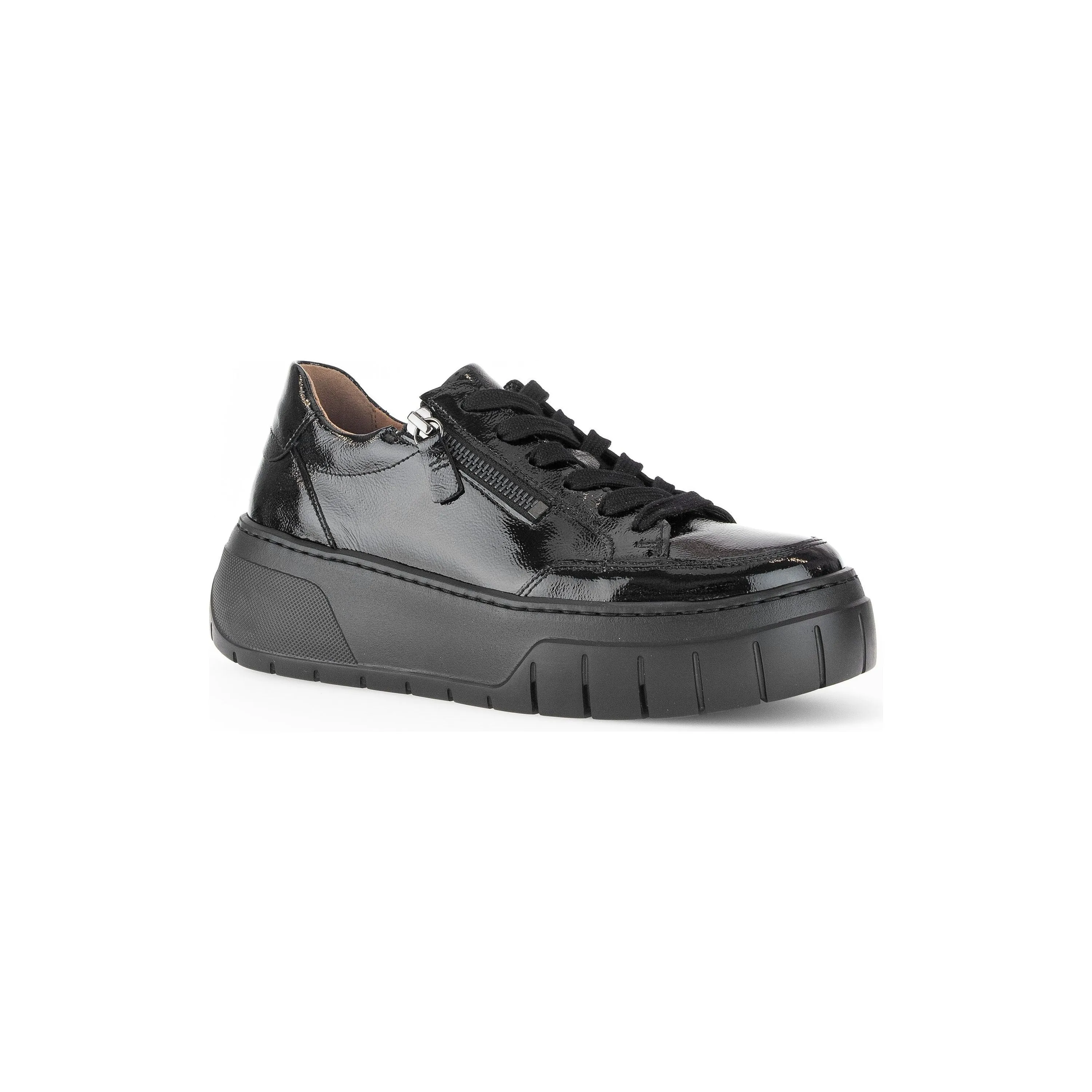 Gabor Womens 53.220.97 Shoe Black Patent