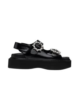 Platform Sandal With Buckle